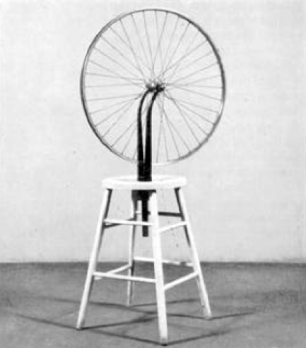 "Rueda de bicicleta", Marcel Duchamp