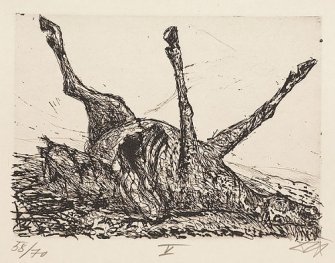 "Cadáver de un caballo", Otto Dix